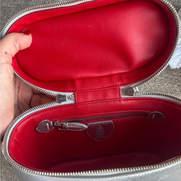 *Mark Cross* Elegant Silver Vanity Crossbody Bag